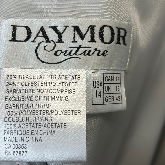 Daymor Couture Elegant Silver Beaded Embellished Special Occasion Dress … - Picture 3 of 13